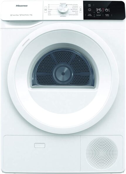 Sèche-linge pompe à chaleur Hisense DHGE901 / 9 kg / A ++ / anti-froissage / sélection de l'heure de démarrage [classe énergétique A ++]