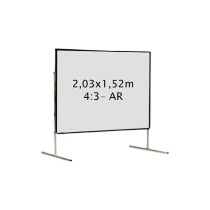 Ecran de projection Kimex valise 2,03 x 1,52 m, 4:3- Toile Arrière