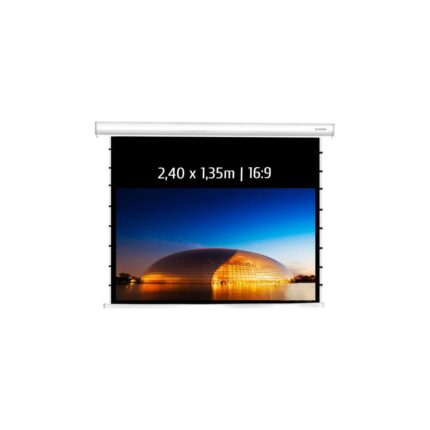 Ecran de projection Kimex electrique tensionné 2,40 x 1,35 m, 16:9